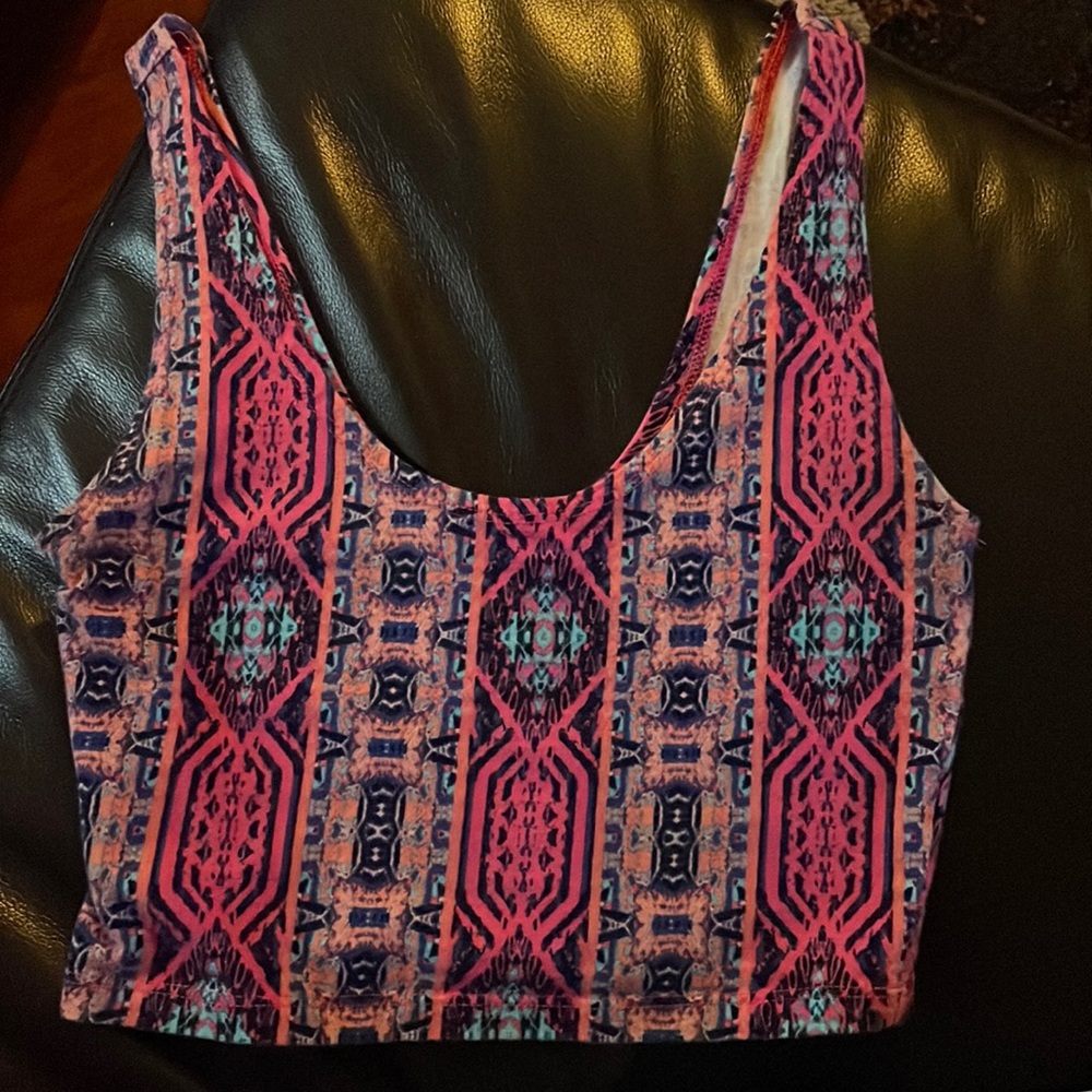 A cropped tank top. Multiple colors.